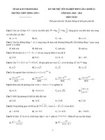 34  đề thi thử TN THPT 2021   môn toán   THPT đông sơn 1   thanh hóa   lần 1   file word có lời giải doc 