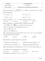 Đề thi thử TN THPT 2021   môn toán   bộ đề theo mức độ   GV ĐHSP   đề 24   file word có lời giải 