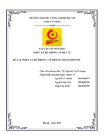 Thiết kế sản phẩm cơ điện tử hệ thống cấp phôi tự động phôi trụ