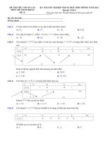 41  đề thi thử TN THPT 2021   môn toán   bộ đề chuẩn cấu trúc minh họa   đề 41   file word có lời giải 