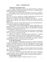 (Sáng kiến kinh nghiệm) teaching students strategies for reding comprehension in the gcse examination 