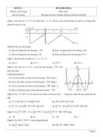 Đề thi thử TN THPT 2021   môn toán   bộ đề theo mức độ   GV ĐHSP   đề 1   file word có lời giải 