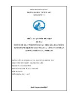 Một số đề xuất nhằm nâng cao hiệu quả hoạt động kinh doanh dịch vụ giao nhận tại công ty cổ phần kho vận miền nam   sotrans 
