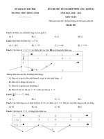 27  đề thi thử TN THPT 2021   môn toán   THPT hồng lĩnh   hà tĩnh   lần 1   file word có lời giải 