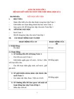 Giáo án toán lớp 1 bộ sách kết nối tri thức với cuộc sống (HK 1)