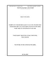 Luận văn thạc sĩ nghiên cứu thành phần loài và các yếu tố sinh thái ảnh hưởng đến các loài chim làm tổ ở vườn chim ngọc nhị, xã cẩm lĩnh, ba vì, hà nội​ 
