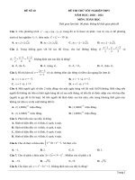 10  đề thi thử TN THPT 2021   môn toán   nhóm GV MGB   đề 10   file word có lời giải chi tiết 