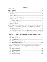 Không gian và thời gian nghệ thuật trong truyện ngắn thạch lam từ góc nhìn thi pháp học 