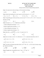 3  đề thi thử TN THPT 2021   môn toán   nhóm GV MGB   đề 3   file word có lời giải chi tiết 