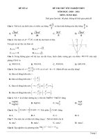 12  đề thi thử TN THPT 2021   môn toán   nhóm GV MGB   đề 12   file word có lời giải chi tiết 