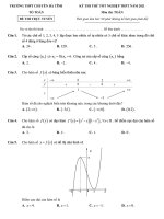 Đề thi thử tốt nghiệp THPT 2021 môn Toán trường THPT chuyên Hà Tĩnh - TOANMATH.com