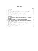 Vai trò của đảng cộng sản trong quá trình thực hiện sứ mệnh lịch sử của giai cấp công nhân và liên hệ với thực tiễn việt nam