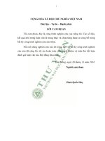 Luận văn thạc sĩ nghiên cứu thực trạng khai thác, sử dụng và phát triển lâm sản ngoài gỗ tại vùng đệm vườn quốc gia cát tiên​ 