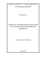 Nghiên cứu giải pháp giảm xóc cho người lái xe tải xích cao su MST 600 khi vận chuyển gỗ 
