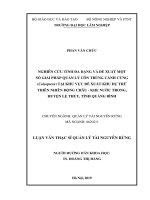 Luận văn thạc sĩ nghiên cứu tính đa dạng và đề xuất một số giải pháp quản lý côn trùng bộ cánh cứng (coleoptera) tại khu vực đề xuất thành lập khu dự trữ thiên nhiên động châu   khe nước trong 
