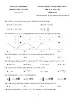 20  đề thi thử TN THPT 2021   môn toán   THPT liễn sơn   vĩnh phúc   lần 1   file word có lời giải 