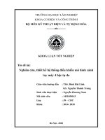 Nghiên cứu thiết kế hệ thống điều khiển mô hình cánh tay máy 4 bậc tự do 