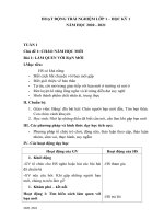 Giáo án hoạt động trải nghiệm lớp 1 bộ kết nối tri thức với cuộc sông (HK 1, chất lượng)