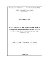 Nghiên cứu sử dụng vùng sống của vọoc mũi hếch (rhinopithecus avunculus dollman, 1912) ở khu bảo tồn loài và sinh cảnh vọoc mũi hếch ở khau ca, tỉnh hà giang​ 