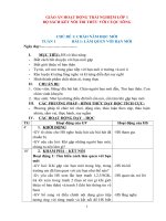 Giáo án lớp 1 môn hoạt động trải nghiệm bộ sách kết nối tri thức với cuộc sông (kì 1)