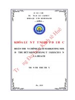 Khóa luận tốt nghiệp Quản trị kinh doanh: Hoàn thiện chính sách marketing mix đối với khách hàng nội địa tại khách sạn La Beach