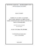 Nghiên cứu cấu trúc và giải pháp bảo vệ, phục hồi rừng tự nhiên có loài nghiến (burretiodendron hsienmu) phân bố tập trung ở tỉnh điện biên​ 