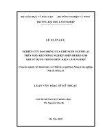 Nghiên cứu dao động của ghế ngồi người lái trên máy kéo nông nghiệp john deere   5310 khi sử dụng trong điều kiện lâm nghiệp​ 