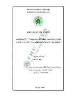 Nghiên cứu tình hình tài chính tại công ty cổ phần xi măng vinaconex lương sơn hòa bình 