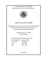 Hoạt động công tác xã hội trong chăm sóc sức khỏe người có công với cách mạng tại bằng cốc huyện hàm yên tỉnh tuyên quang 