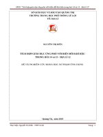 Tích hợp giáo dục ứng phó với biến đổi khí hậu trong bài 14 và 15   địa lí 12 