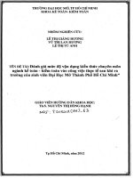 Đánh giá mức độ vận dụng kiến thức chuyên môn ngành kế toán   kiểm toán  vào công việc thực tế sau khi ra trưong của sinh viên đại học mở thành phố hồ, chí minh” 