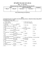 DE THI ANH 6 HKI 2009 2010