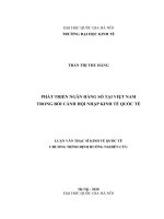 Phát triển ngân hàng số tại việt nam trong bối cảnh hội nhập kinh tế quốc tế 