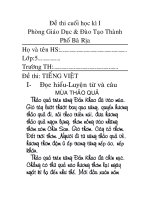 De thi Tieng Viet