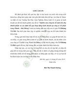 Nghiên cứu công tác kế toán tiêu thụ thành phẩm và xác định kết quả hoạt động kinh doanh tại công ty cổ phần long thành hải phòng 