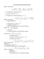 Bai tap rut gon phan thuc