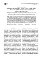 STROKE EXTRACTION FOR CHINESE CHARACTERS USING A TRENDFOLLOWED TRANSCRIBING TECHNIQUE