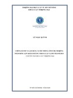 Chống hành vi lạm dụng vị trí thống lĩnh thị trường nhằm bóc lột khách hàng theo luật cạnh tranh 2018 (luận văn thạc sĩ luật học) 