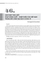 Giải pháp thúc đẩy hoạt động xuất - nhập khẩu của Việt Nam trong bối cảnh đại dịch COVID-19