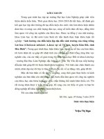 Ảnh hưởng của điều kiện lập địa đến sinh trưởng của rừng trồng lát hoa chukrasia tabularis a juss tại xã tú sơn huyện kim bôi tỉnh hòa bình 