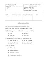 KIEM TRA KHAO SAT CHAT LUONG DAU NAM