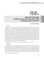 Giải pháp thúc đẩy ngành du lịch Việt Nam phát triển trong đại dịch COVID-19