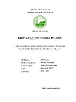 Xây dựng đề án khởi nghiệp nông nghiệp công nghệ cao sau khi học tập và làm việc tại israel 