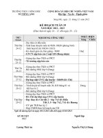 Ke hoach to Tieng Anh tuan 19