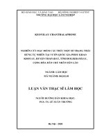 Nghiên cứu đặc điểm cấu trúc một số trạng thái rừng tự nhiên tại vườn quốc gia phou khao khouay, huyện thapabat, tỉnh bolikhamxay, cộng hòa dân chủ nhân dân lào​ 