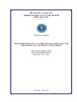 Một số biện pháp nâng cao hiệu quả hoạt động quản trị nguồn nhân lực tại công ty cổ phần ten group (luận văn thạc sĩ luật học) 