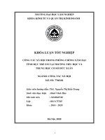 Công tác xã hội trong phòng chống xâm hại tình dục trẻ em tại trường tiểu học và trung học cơ sở đức xuân 