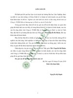 Nghiên cứu tình hình tài chính và khả năng thanh toán tại công ty TNHH đầu tư thương mại và dịch vụ vận tải tuấn đạt 