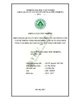 Hiện trạng quản lý chất thải rắn y tế tại trung tâm y tế dự phòng tỉnh thanh hoá và đề xuất giải pháp nâng cao hiệu quả quản lý chất thải cho khu vực 