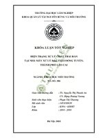 Hiện trạng xử lý chất thải rắn tại nhà máy xử lý rác thải đồng tuyển thành phố lào cai 